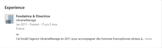 Expérience avant